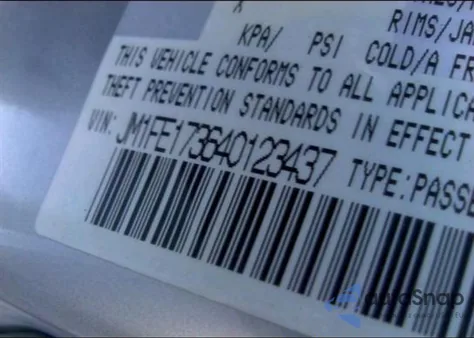 2004 Mazda Rx8 from USA, damaged, VIN JM1FE173640123437